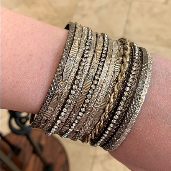 Gorgeous bungles bracelet set 16 pieces - Picture 2 of 4